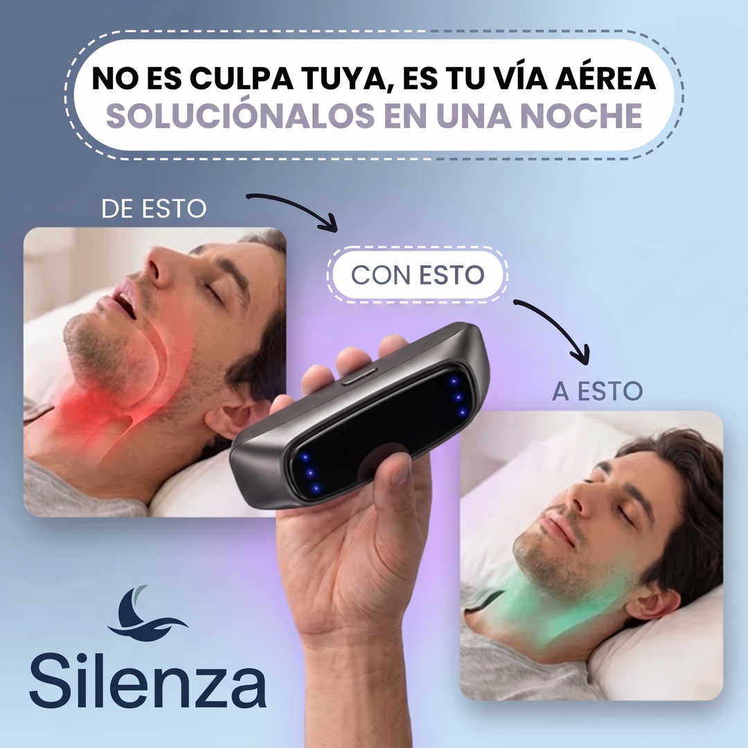 Dispositivo antirronquidos silencioso con pulsos suaves