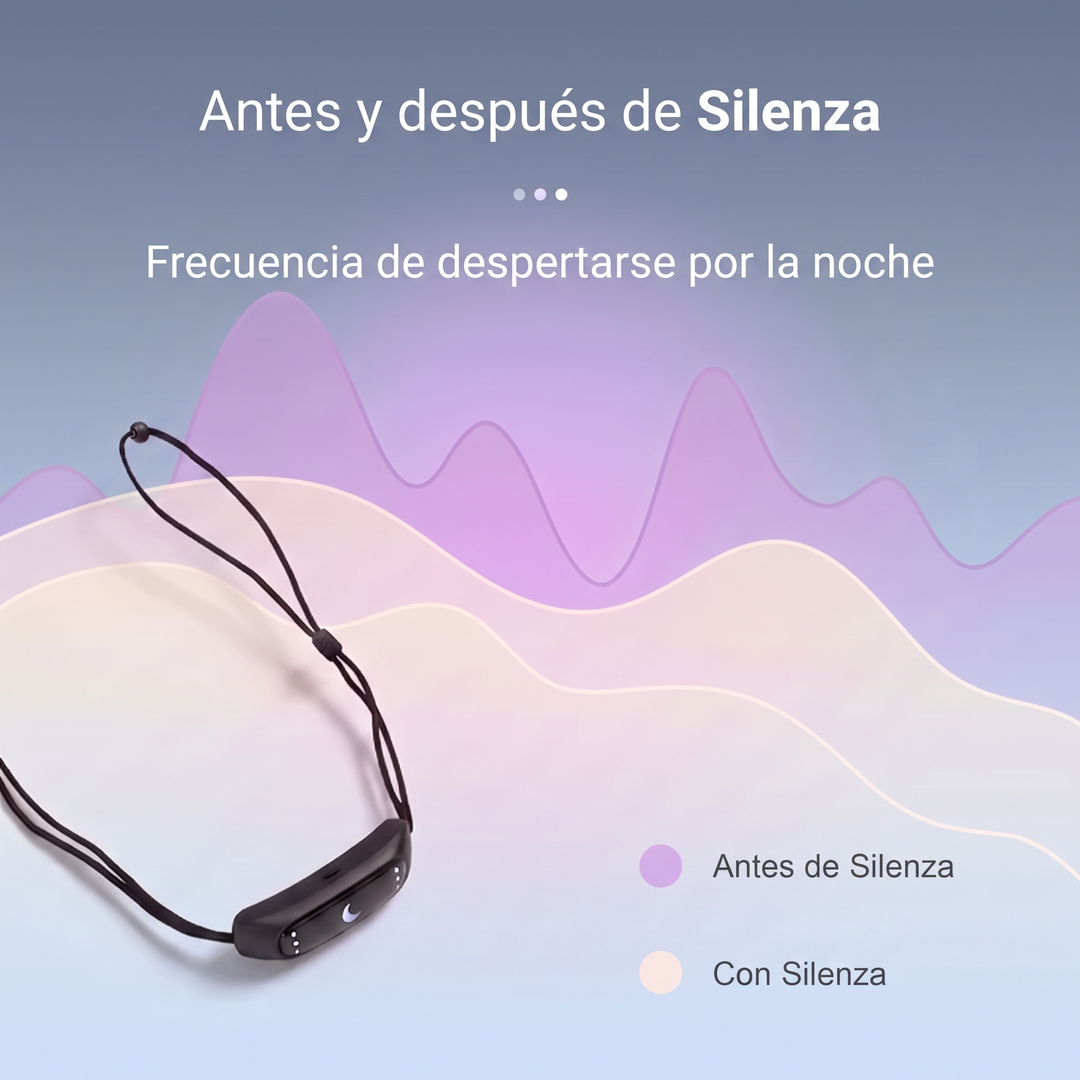 Dispositivo antirronquidos silencioso con pulsos suaves